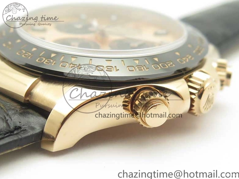 Leather 1:1 Gold Noob Rose Daytona RG Dial Edition SA4130 Best Strap On 116515 0416